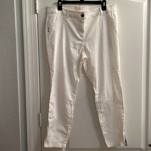 Dept 222 White  Pants Size 12 Petite NWT